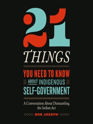 cover image of 21 Things You Need to Know About Indigenous Self-Government